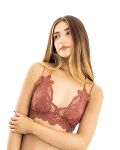 The Free People Womens Adella Bralette in Copper