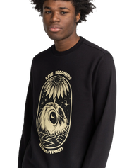 The Element Mens Theory Sweatshirt in Flint Black