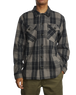 The RVCA Mens Flight Risk Shirt in Smoke