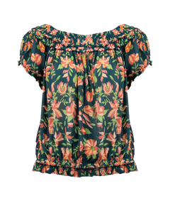 The Free People Womens Suki Blouse in Garden Combo