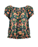 The Free People Womens Suki Blouse in Garden Combo