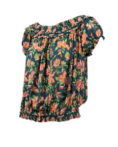 The Free People Womens Suki Blouse in Garden Combo