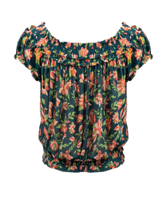 The Free People Womens Suki Blouse in Garden Combo