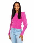 The Free People Womens Welsey Thermal Jumper in Pink Phenom