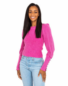 The Free People Womens Welsey Thermal Jumper in Pink Phenom