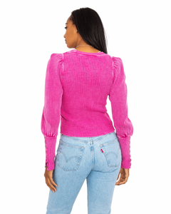 The Free People Womens Welsey Thermal Jumper in Pink Phenom