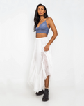The Free People Womens Clover Skirt in White