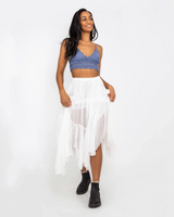 The Free People Womens Clover Skirt in White