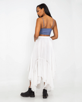 The Free People Womens Clover Skirt in White