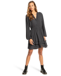 The Billabong Womens Black Bird Dress in Off Black