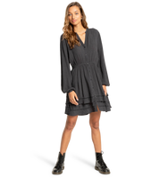 The Billabong Womens Black Bird Dress in Off Black