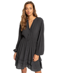 The Billabong Womens Black Bird Dress in Off Black