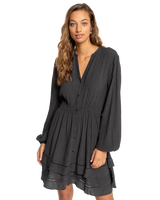 The Billabong Womens Black Bird Dress in Off Black