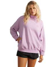 The Billabong Womens Canyon Sweatshirt in Lavender Field