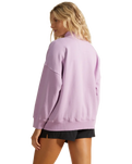 The Billabong Womens Canyon Sweatshirt in Lavender Field