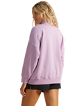 The Billabong Womens Canyon Sweatshirt in Lavender Field