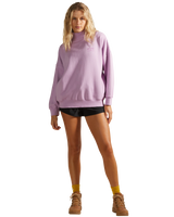 The Billabong Womens Canyon Sweatshirt in Lavender Field