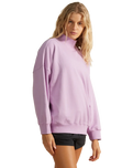 The Billabong Womens Canyon Sweatshirt in Lavender Field