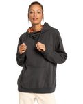 The Billabong Womens Louna Hoodie in Off Black