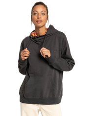 The Billabong Womens Louna Hoodie in Off Black