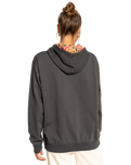 The Billabong Womens Louna Hoodie in Off Black