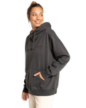 The Billabong Womens Louna Hoodie in Off Black