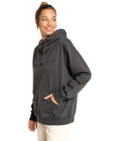 The Billabong Womens Louna Hoodie in Off Black