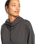 The Billabong Womens Louna Hoodie in Off Black