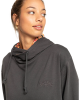 The Billabong Womens Louna Hoodie in Off Black