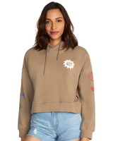 The RVCA Womens Breeze Hoodie in Dark Khaki