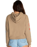 The RVCA Womens Breeze Hoodie in Dark Khaki