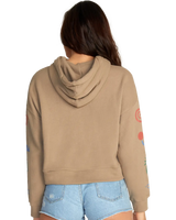 The RVCA Womens Breeze Hoodie in Dark Khaki