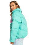 The Billabong Womens Winter Paradise Jacket in Sea Green