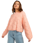 The Billabong Womens Mystic Girl Jumper in Peach Pit