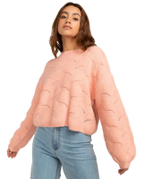 The Billabong Womens Mystic Girl Jumper in Peach Pit