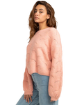 The Billabong Womens Mystic Girl Jumper in Peach Pit