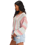 The Billabong Womens So Sweet Jumper  in Blue Bayou