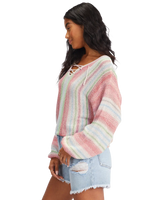 The Billabong Womens So Sweet Jumper  in Blue Bayou