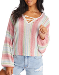 The Billabong Womens So Sweet Jumper  in Blue Bayou