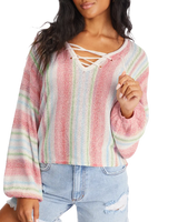 The Billabong Womens So Sweet Jumper  in Blue Bayou