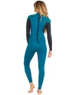 The Billabong Womens Launch 4/3mm Back Zip Wetsuit in Pacific