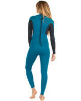 The Billabong Womens Launch 4/3mm Back Zip Wetsuit in Pacific