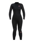 The Billabong Womens Launch 4/3mm Back Zip Wetsuit in Antique Black