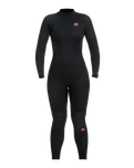 The Billabong Womens Launch 4/3mm Back Zip Wetsuit in Antique Black