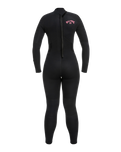 The Billabong Womens Launch 4/3mm Back Zip Wetsuit in Antique Black