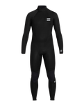 The Billabong Mens Intruder 4/3mm Back Zip Wetsuit in Black