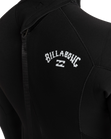 The Billabong Mens Intruder 4/3mm Back Zip Wetsuit in Black
