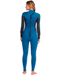 The Billabong Womens Launch 5/4mm Back Zip Wetsuit in Pacific