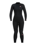 The Billabong Womens Launch 5/4mm Back Zip Wetsuit in Antique Black