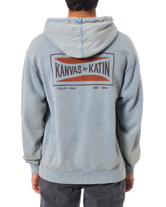 Scrubber Hoodie in Washed Blue Sand Wash